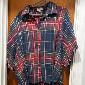 Andree Multicolor Plaid Button Down Shirt